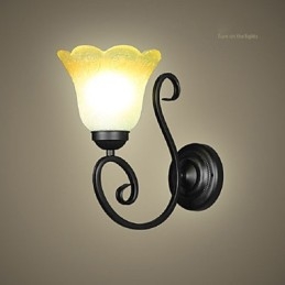Vintage Wandlamp IJzeren Glas Zwenkarm Wandlamp Binnenhuisdecoratie Slaapkamer Wandlamp 110-220V Voor Woonkamer