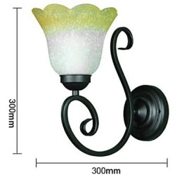 Vintage Wandlamp IJzeren Glas Zwenkarm Wandlamp Binnenhuisdecoratie Slaapkamer Wandlamp 110-220V Voor Woonkamer