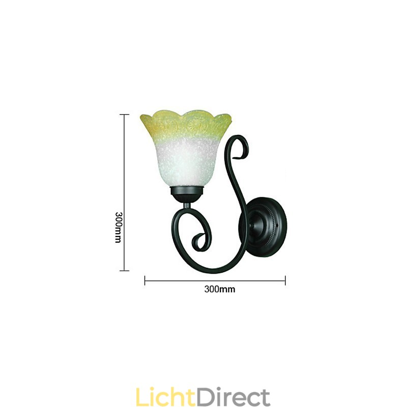 Vintage Wandlamp IJzeren Glas Zwenkarm Wandlamp Binnenhuisdecoratie Slaapkamer Wandlamp 110-220V Voor Woonkamer