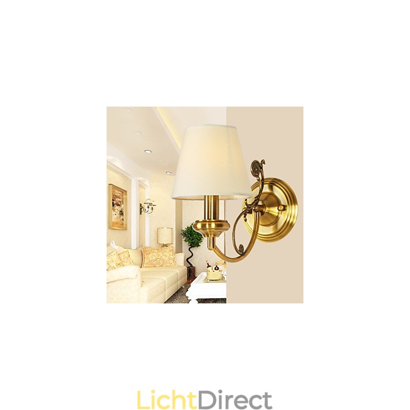 Klassieke slaapkamer wandlampen Eenvoudige metalen woonkamer wandlamp Bar Café Hal Balkon wandlamp