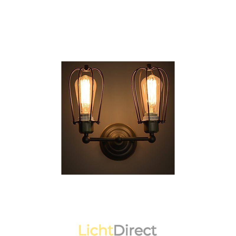 Loft Amerikaans Landelijk IJzeren Kunst Antieke Wandlamp Industrie Verlichting