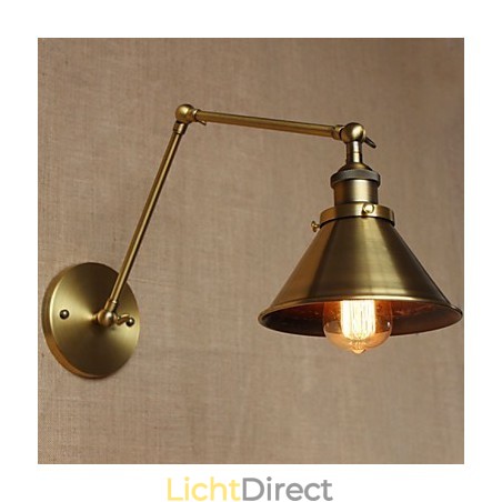 Amerikaanse landelijke retro bronzen magazijn restaurant café decoratieve wandlamp