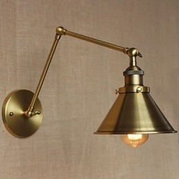 Amerikaanse landelijke retro bronzen magazijn restaurant café decoratieve wandlamp