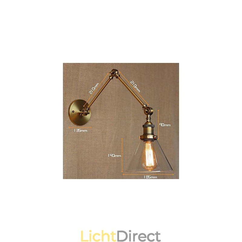 Retro Vintage Store Exclusief ontworpen moderne bronzen kerklobby versierde slaapkamer wandlamp
