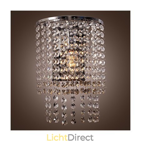 Moderne kristallen wandlamp met 1 lichtbron