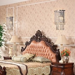 Moderne kristallen wandlamp met 1 lichtbron