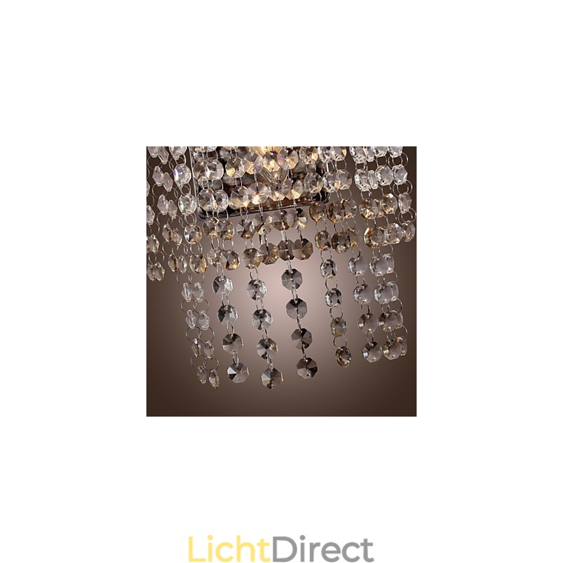 Moderne kristallen wandlamp met 1 lichtbron