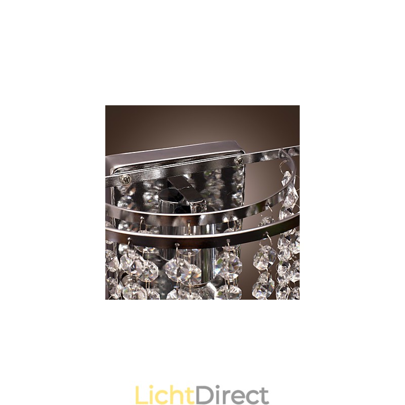 Moderne kristallen wandlamp met 1 lichtbron