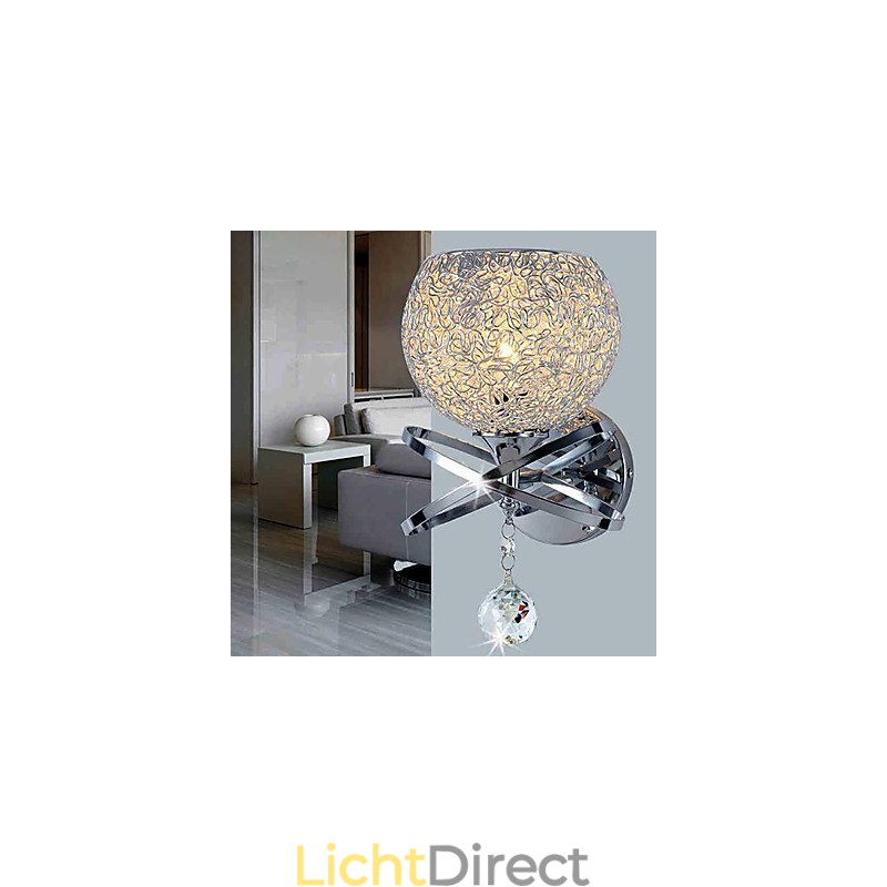 Kristallen wandlampen Modern eigentijds metaal