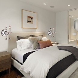 Zilveren Kristallen Wandlamp met 1 Lamp