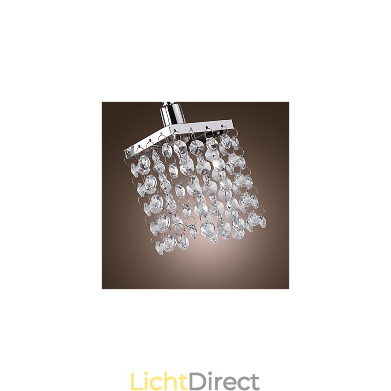 Lineaire kroonluchter eilandlamp kristal 3 lampen