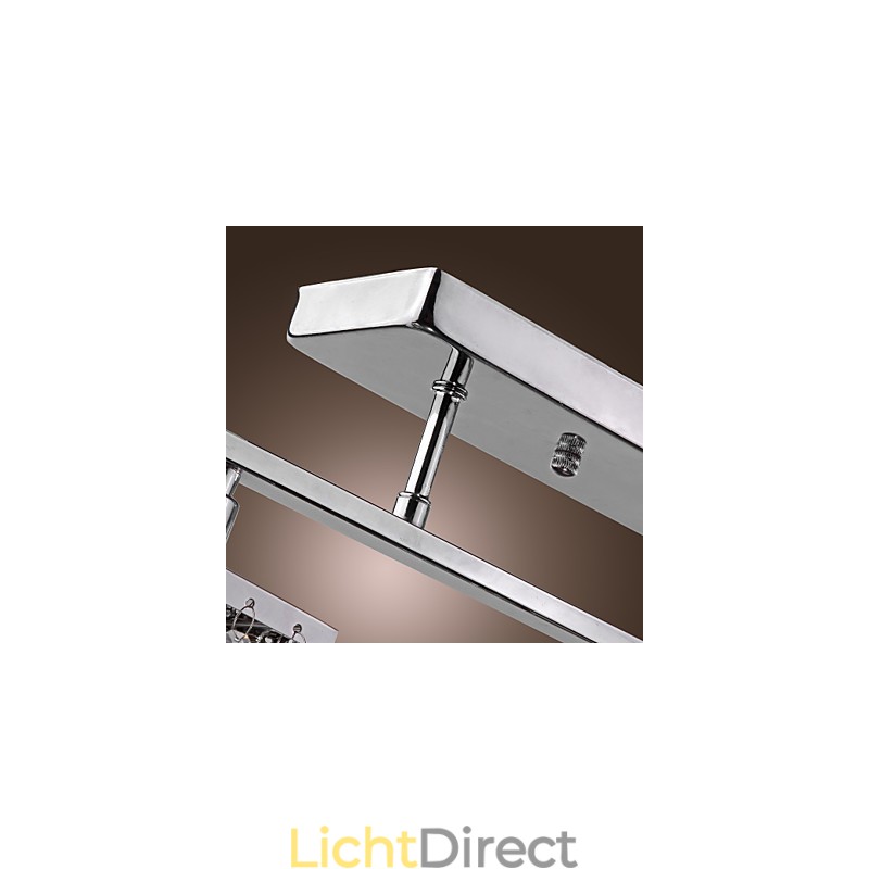 Lineaire kroonluchter eilandlamp kristal 3 lampen