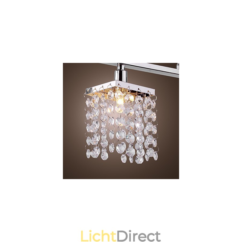 Lineaire kroonluchter eilandlamp kristal 3 lampen