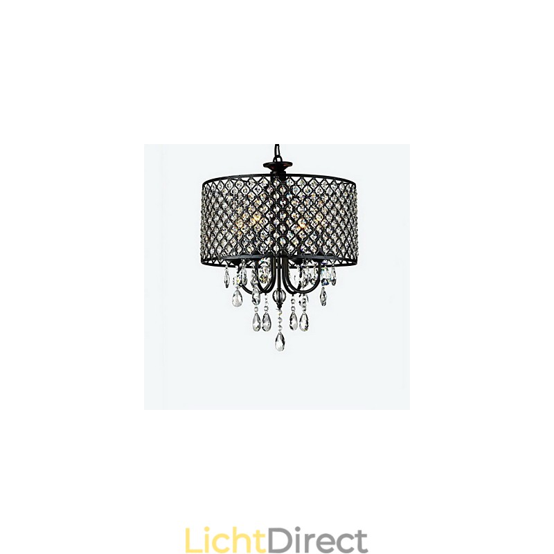 Traditionele klassieke kristallen chromen metalen kroonluchter