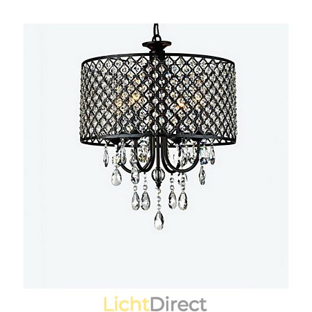 Traditionele klassieke kristallen chromen metalen kroonluchter