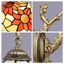 Europese gecontracteerde landelijke creatieve smeedijzeren wandlamplampen