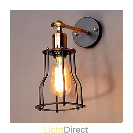 Literatuur en kunst karakter ontwerper ijzeren frame wandlamp