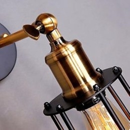 Literatuur en kunst karakter ontwerper ijzeren frame wandlamp