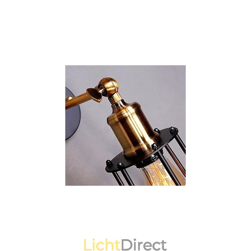 Literatuur en kunst karakter ontwerper ijzeren frame wandlamp