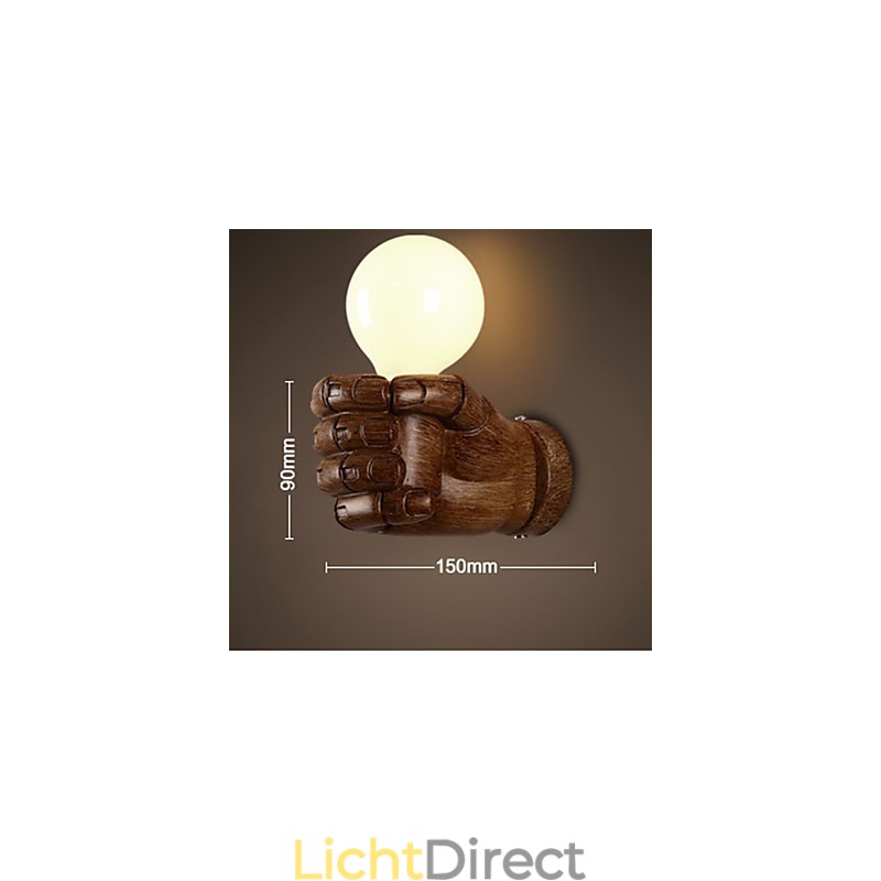 Europese Muur Rechterhand Creatieve Retro Vuist Wandlamp Verlichting