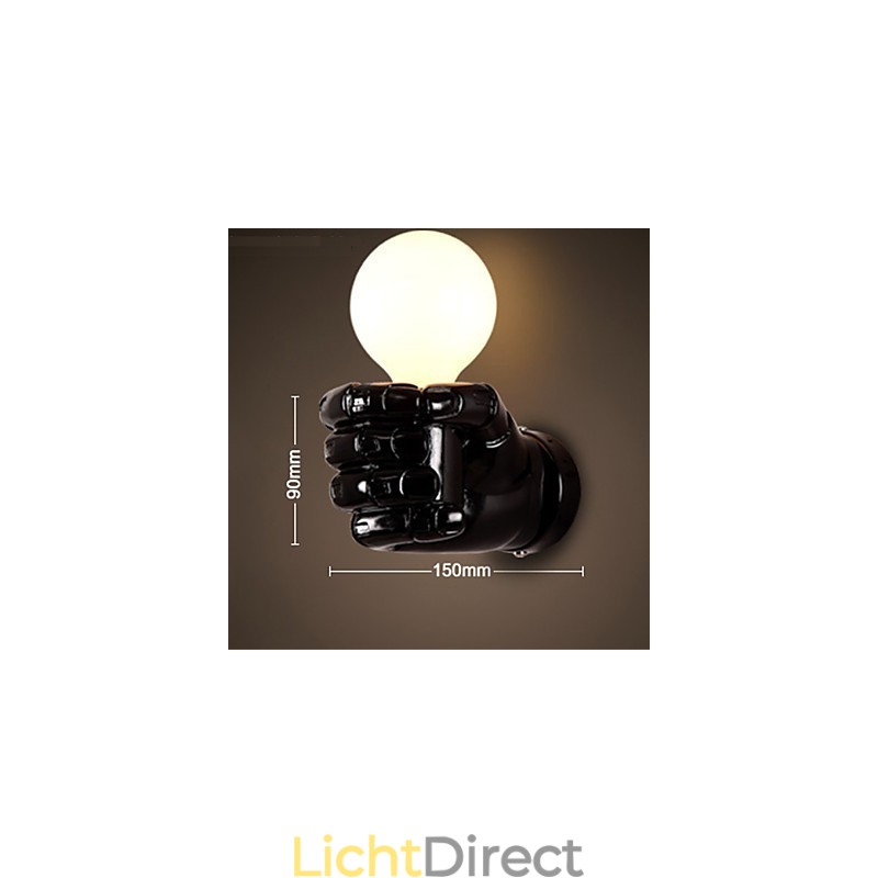 Europese Muur Rechterhand Creatieve Retro Vuist Wandlamp Verlichting