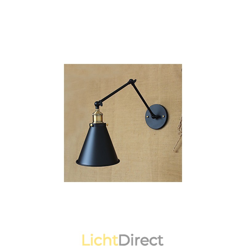 Amerikaanse landelijke pastorale stijl minimalistische tweepersoonsbed lange arm wandlamp gangpad kanaal magazijn entree