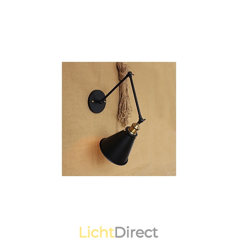 Amerikaanse landelijke pastorale stijl minimalistische tweepersoonsbed lange arm wandlamp gangpad kanaal magazijn entree