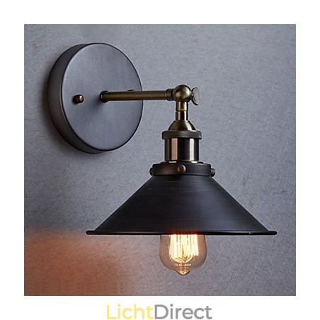Industriële Vintage Edison Simplicity 1-lichts wandlamp Eetkamer Studeerkamer Kantoor Gang Metalen wandlamp Industriële Vintage Edison Simplicity 1-lichts wandlamp Eetkamer Studeerkamer Kantoor Gang Metalen wandlamp