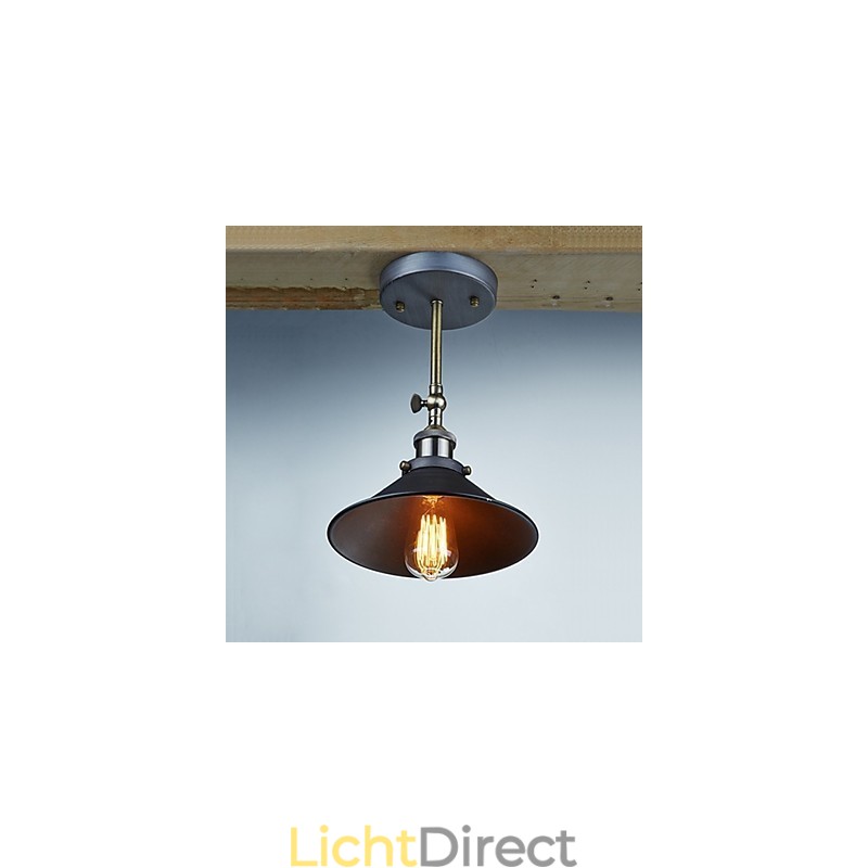 Industriële Vintage Edison Simplicity 1-lichts wandlamp Eetkamer Studeerkamer Kantoor Gang Metalen wandlamp