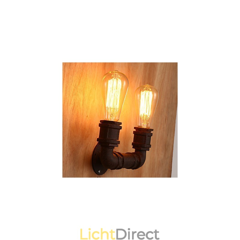 Creatieve dubbele creatieve staafbuis wandlamp licht