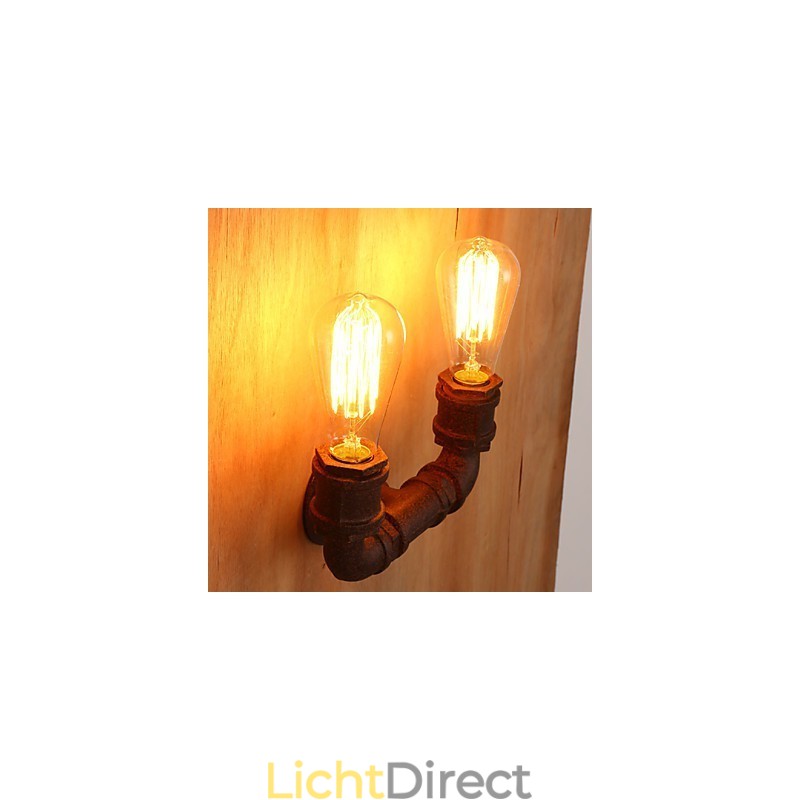 Creatieve dubbele creatieve staafbuis wandlamp licht