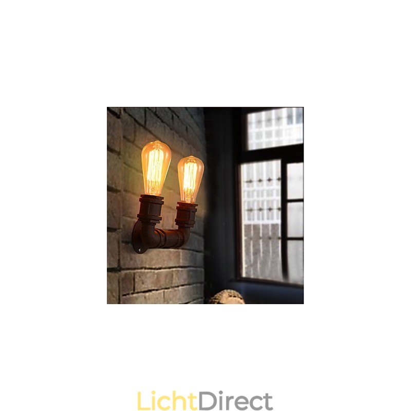 Creatieve dubbele creatieve staafbuis wandlamp licht