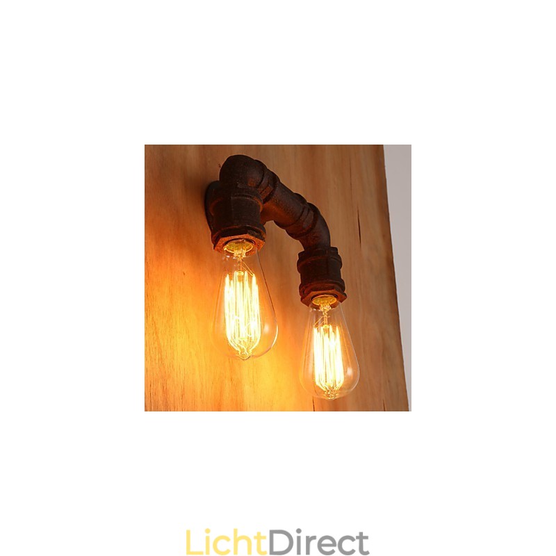 Creatieve dubbele creatieve staafbuis wandlamp licht