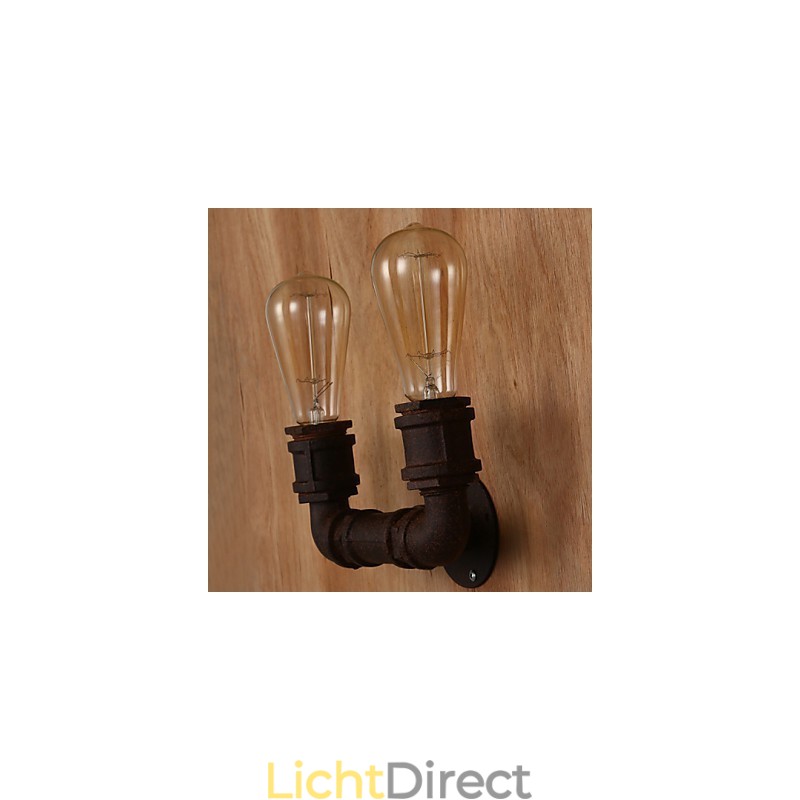 Creatieve dubbele creatieve staafbuis wandlamp licht