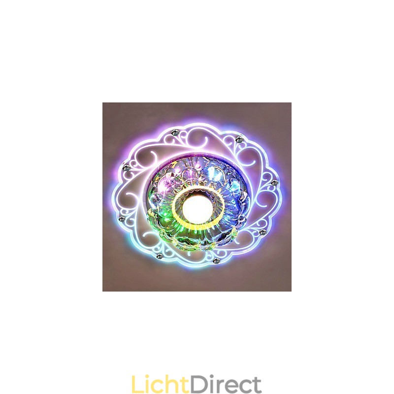 Kristallen plafondlamp Spotlight SMD 3W Creatieve lamp Buislamp Kleurrijke kleur Koepellamp