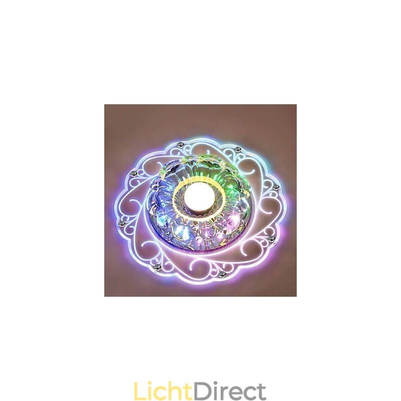 Kristallen plafondlamp Spotlight SMD 3W Creatieve lamp Buislamp Kleurrijke kleur Koepellamp