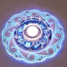 Kristallen plafondlamp Spotlight SMD 3W Creatieve lamp Buislamp Kleurrijke kleur Koepellamp