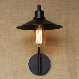 Retro decoratieve smeedijzeren wandlamp