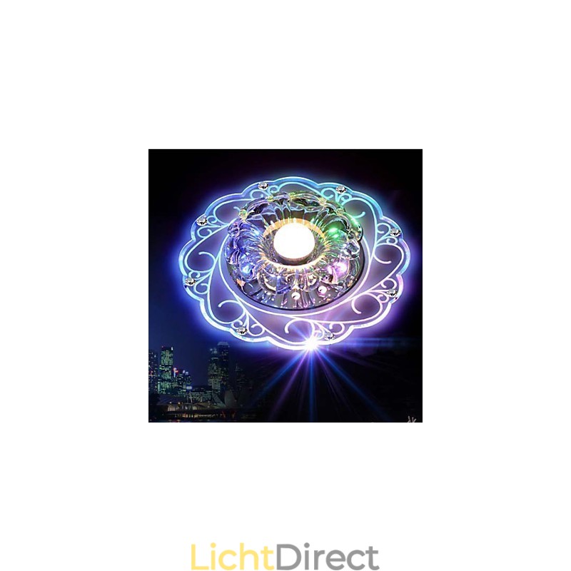 Kristallen plafondlamp Spotlight SMD 3W Creatieve lamp Buislamp Kleurrijke kleur Koepellamp