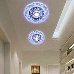 Kristallen plafondlamp Spotlight SMD 3W Creatieve lamp Buislamp Kleurrijke kleur Koepellamp