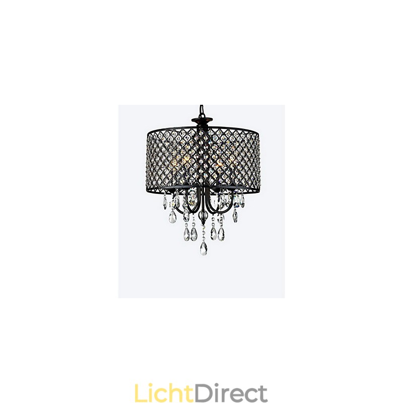 Traditionele klassieke kristallen chromen metalen kroonluchter