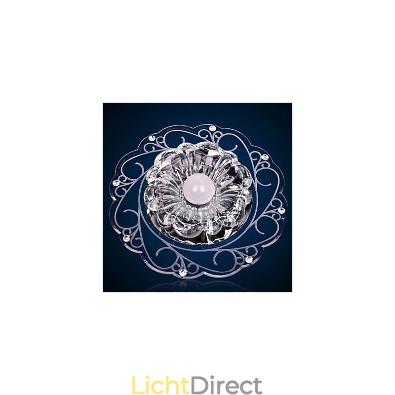 Kristallen plafondlamp Spotlight SMD 3W Creatieve lamp Buislamp Kleurrijke kleur Koepellamp