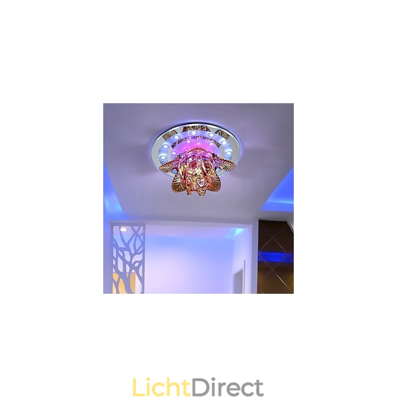 Circulair Kristal Idee Plafondlamp Buislicht Om Koepellamplicht Te Absorberen
