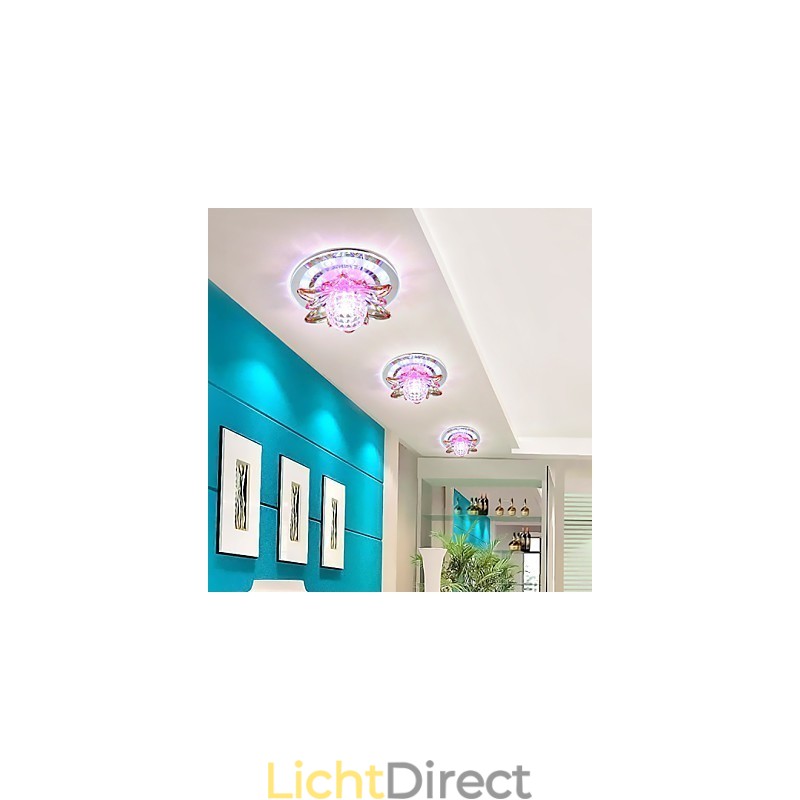 Circulair Kristal Idee Plafondlamp Buislicht Om Koepellamplicht Te Absorberen