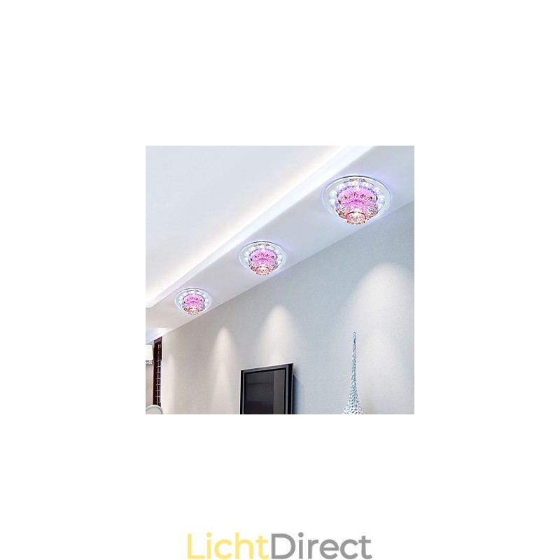 Circulair Kristal Idee Plafondlamp Buislicht Om Koepellamplicht Te Absorberen