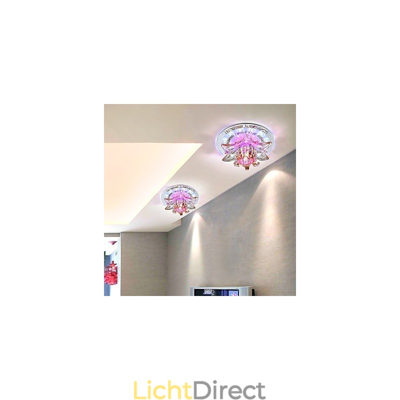Circulair Kristal Idee Plafondlamp Buislicht Om Koepellamplicht Te Absorberen