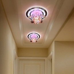 Circulair Kristal Idee Plafondlamp Buislicht Om Koepellamplicht Te Absorberen