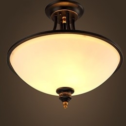 Eenvoudige pastorale plafondlampen brons Phnom Penh Amerikaanse landelijke Europese plafondlampen lamp