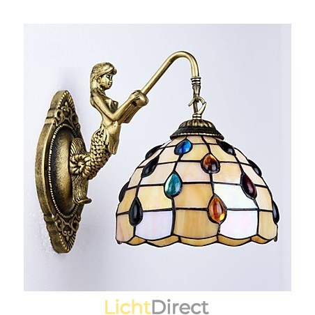 European Mediterranean Contracted Rural Creative Wrought Iron Wall Lamp Glass Lights European Mediterranean Contracted Rural Creative Wrought Iron Wall Lamp Glass Lights