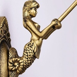 Europees Mediterrane Gecontracteerde Landelijke Creatieve Smeedijzeren Wandlamp Glazen Verlichting